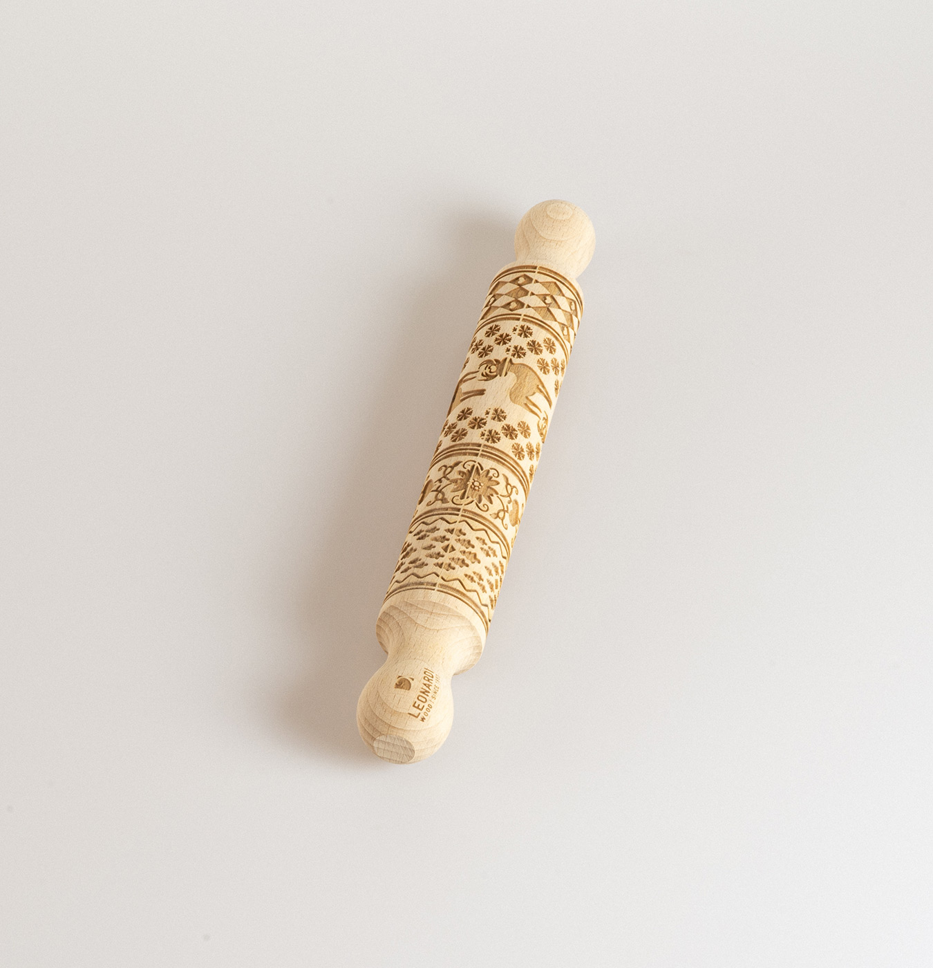 Mattarello decorativo inciso per decorare la pasta frolla