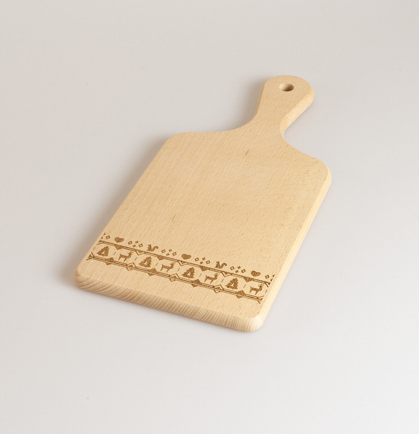 WeHome Tagliere in legno con maniglia taglieri da cucina per salumi  Misura 33x14x1 cm