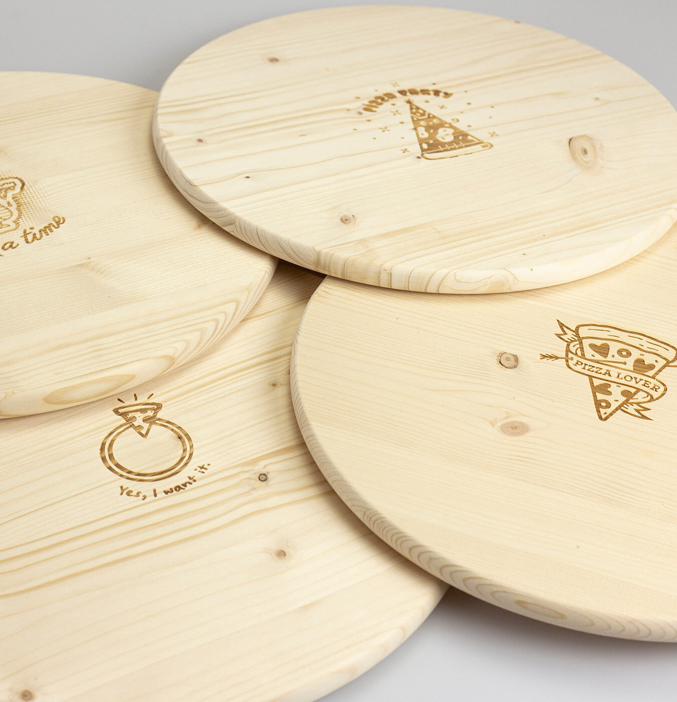 Tagliere in legno per pizza, varie misure - eBuò megastore Dimensione CM  30X1,2H